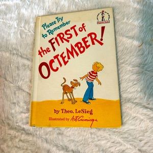 Dr Suess book club edition 1977 the First of Octember
